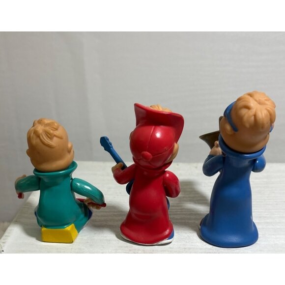 Vintage Alvin & The Chipmunks PVC Figures Rock Band Set 1991 3-Pieces READ - Picture 4 of 16